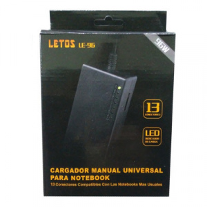CARGADOR UNIVERSAL P/NOTEBOOK 96 W LE-96 LETOS