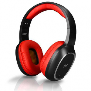 AURICULAR BLUETOOTH VINCHA NOGANET BT469 ROJO